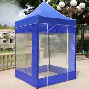 소형 천막 부스 쉼터 대기실 텐트 캐노피 투명 접이식