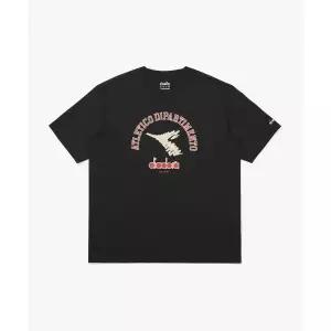 매장정품 diadora 디아도라 Diadora 아카이브 아치 로고 반팔 티셔츠 BLACK D5221LRS86BLK 1242740