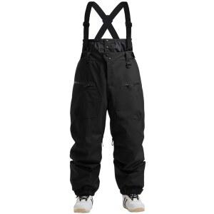 GSOU 스노우 남성 빕스 여성 배기 스키 팬츠 스노보드 전체 단열 방수 방풍 따뜻한 겨울