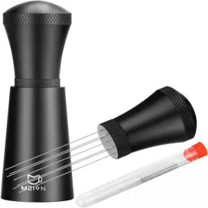 바리스타를 위한 WDT 에스프레소 유통 도구 교반 0.35mm 7침 커피 교반기 교체 가능한 추가 스탠드 포함