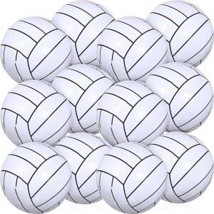 치바오 12팩 16인치 배구 비치볼 풍선 대형 수영장 장난감 여름 실내 야외 물놀이 테마 생일 파티 인기