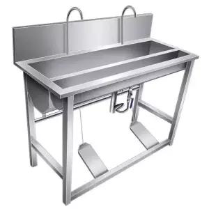 의료 세면대 수술실 페달 절수 병원 손씻기 싱크대