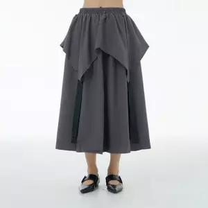 손오공 여사친 치마 여름 데일리룩 플리츠 테잎 슬림핏 페이크투피스 빅사이즈 루즈핏 KUK1