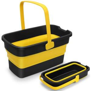 손잡이 청소용 접이식 걸레 양동이 창문 실리콘 사각 세척 청소 용품 정리 가정용 플라스틱 물 3갤런