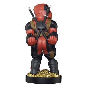 정교한 게임: 마블: 데드풀 후방 뷰 - 오리지널 스마트폰 게임 컨트롤러 홀더 디바이스 스탠드 케이블 가이 라이선스 피규어 레드