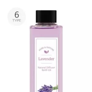 더허브샵 디퓨져 120ml (6종) 리필오일 피톤치드 라벤더 레몬유칼립민트 블랙체리 오렌지
