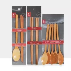[마이모노샵][마이모노샵] 조리도구 뜨겁지않은 원목 우드 옻칠 먹방 수저세트 3개 (17164516)
