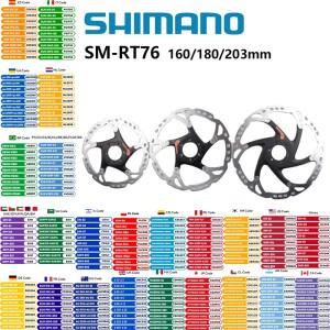 Shimano SM-RT66 DEORE XT 디스크 브레이크 로터 센터라인 센터 6 볼트 MTB 자전거 160mm/180mm/203mm