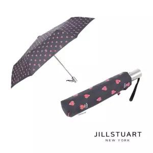 질스튜어트 JILLSTUART [인기템] 블랙 쁘띠패턴 3단자동 양산 겸용 우산 JAUM4E001BK