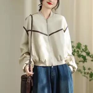 솔저스여성 가죽점퍼 가을 차이나 야구복 트렌드 재킷 OPH3