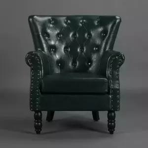 엔틱쇼파 윙체어 가죽 소파 엔틱 앤틱 쇼파 1인윙체어 의자