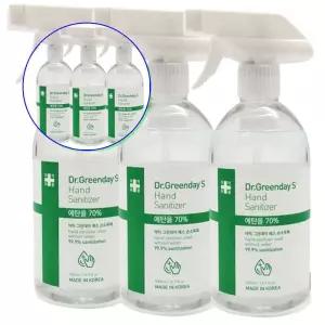 쌍문상회 에탄올70% 3개세트 손청결제 핸드워시 손세정제 외품 뿌리는 500ml