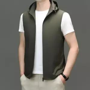 윈터솔져 남사친 캐주얼 나시 상의 가디건 트렌드 조끼 후드 차이나 데일리룩 춘추 간절기 민소매 집업 KUK