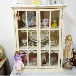 북유럽 그릇 장식장 찻잔 빈티지 엔틱장 주방 선반