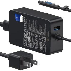 Microsoft Surface Charger 65W Pro 노트북 11 10 9 8 7 7+6 5 4 3 X Windows 6 2 1 Studio i5 Go 태블릿 Book LED 10FT