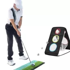 R96 골프 어프로치 연습네트 접이식 실내 연습망 치핑
