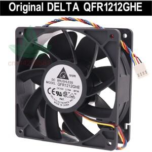 델타 qfr1212ache 고속 비트코인 GPU 광부 채굴 냉각 팬 120x120x38mm DC 12V,