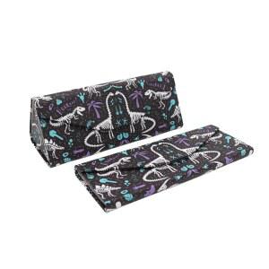 남녀용 리얼 시크 안경 케이스 - 마그네틱 접이식 하드 쉘 선글라스 홀더 귀여운 동물에서 영감을 받았습니다