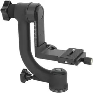 알루미늄 합금 짐벌 삼각대 헤드 1/4인치 퀵 릴리스 플레이트 - 360° 회전 볼 DSLR용 매끄러운 팬 및 틸트