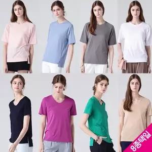 르오트 [홈쇼핑방송/(LeOT)] 네츄럴 썸머 코튼슬럽/레이온 티셔츠 1130700