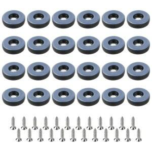 24팩 의자 슬라이더 바닥 보호대 쉽게 테플론 다리 착용)로 보호하는 의자는 패드(스크류 미끄러질 1인치 수 가구 의자 바닥을