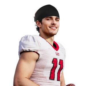 남녀용 스컬 랩 헤드밴드, 쿨링 축구 헤드랩, 와이드 스웨트 위킹 스포츠 스웨트밴드 - 땀이 눈에 띄지 않게 해주세요