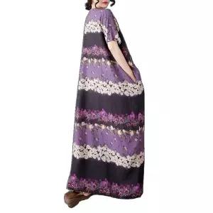 스트레인지 치마 롱 여친 빈티지 상큼 A라인 보헤미안 브이넥 바캉스 슬림핏 데일리룩 KUK1