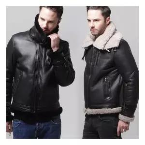 보스룸 BOSROOM 남성천연모피 양털 2벨트 무스탕 자켓1220076