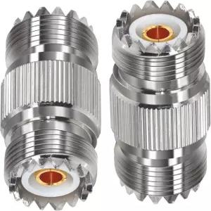 TUOLNK 2PCS PL259 UHF 동축 어댑터 케이블 젠더 체인저 SO239 커넥터 암에서 암으로 CB 라디오 안테나용