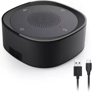 USB 스피커폰 마이크 컨퍼런스 스피커 전방위 컴퓨터 360도 o 음성 픽업 음소거/음소거 해제를 위한 터치