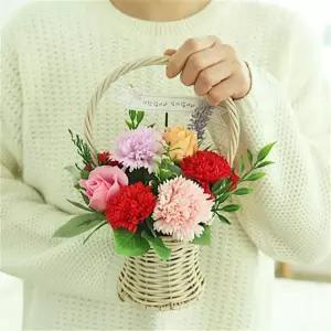 가정의달 비너스 비누꽃 카네이션 바구니 어버이날 스승의날 부모님 선생님 생신 선물 꽃바구니
