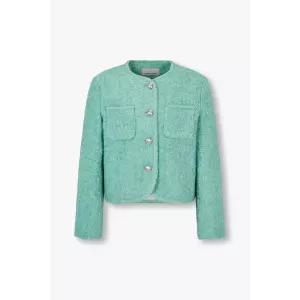 VOV 아웃 포켓 트위드 크롭 자켓 7155110001 1001948