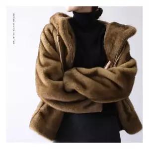 [헤이올리]아이보리 고퀄 페이크 퍼 후드집업 자켓 JH453 3130819