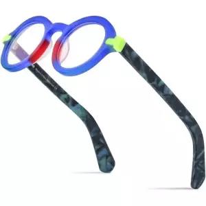 11506257 남자 안경 가벼운 고급 안경테 패션 MUTYNE 멀티컬러 매트 아세테이트 프레임 남성 레트로 오벌