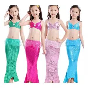 인어드레스 여아 아동 수영복 래쉬가드 꼬리 공주 [mA15633]