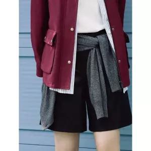 빈폴 BEANPOLE 인조 가죽 반바지 블랙 BF5825C935