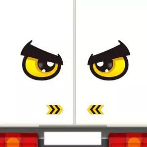 고휘도 반사 앵그리왕눈이8 대형차 화물차 안전스티커 졸음 추돌 방지 280x266mm