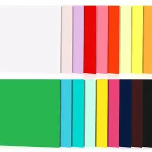 젤린 18개 양면 컬러 합판 시트 커팅용 얇은 공예 목재 1/8 조각 DIY 건축 모델 제작(12 x 12 인치)