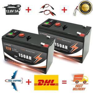 12V LiFePO4 150Ah 리튬 배터리 4000+ 딥 사이클 파워 휠 장난감 스쿠터 라디오 UPS 카약 어군탐지기 태양