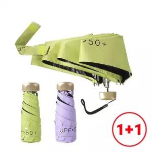 1+1 자외선차단 휴대용 초미니 초경량 암막 우산 양산 양우산 우양산 여성 3단 5단 자동 아님