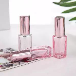 화장품케이스 로즈 사각 향수공병 유리 스프레이 여행용 향수병 소분 용기 휴대용