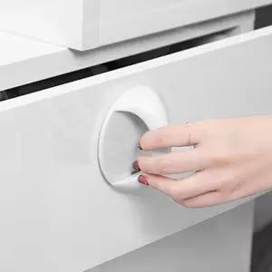 무타공 가구 손잡이 접착식 원형 창문 서랍 옷장 싱크대 부착형