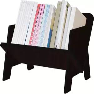 거실/가정/사무실의 폭스 클로 우드 책장 데스크탑 책꽂이 정리책꽂이 CD/잡지/책 전시용 수납 선반(블랙