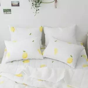이불패드세트 여름간절기이불세트 레몬이불패드세트SS (화이트)