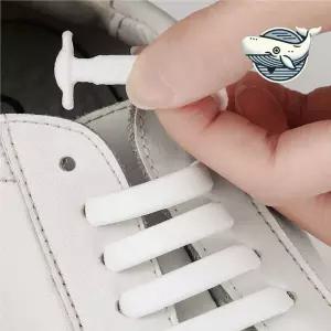 편리한 실리콘 신발끈 무타입 운동화끈 걷기 Ard6+7fwO
