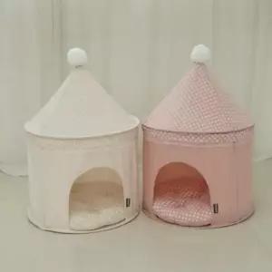 반려견텐트 강아지 러블리 궁전 하우스 반려견 숨숨집 동굴집 1P