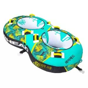 땅콩보트 2인승 수상 레저 견인튜브 에어 쾌속정 튜브 단일옵션