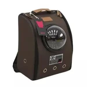 [반려] 강아지 우주선 가방 브라운 1P 고양이 교통 캐리어