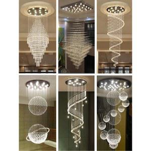 대형 샹들리 프트 계단 샹들리제 램프 건물 북유럽 거실샹들리에 플로어 전구색