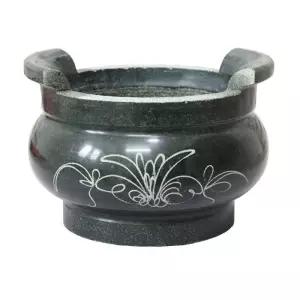 돌 장례 묘지 제사 제수용 성묘 소품 향로 불교 법당 석재 조각 산소 장식 꽃항아리 비석